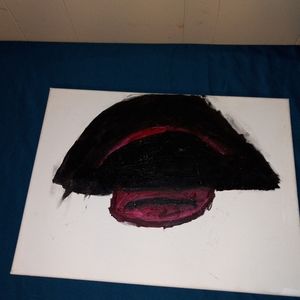 Hat oil painting by Christopher R.